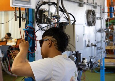 student working temperature transmitter